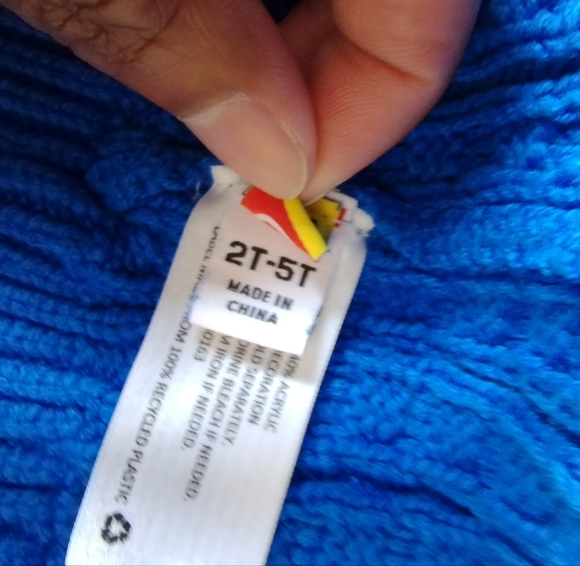 Lego X Target Collection TODDLER Beanie Hat Knit Minifigure Patch 2T-5T Blue - Picture 4 of 9